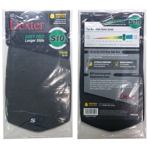 S10 OVERSIZE GREY FELT COMFORT PLUS SLIDE SOLE