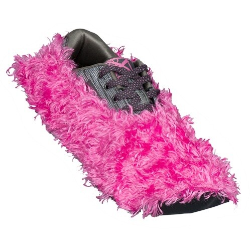 FUZZY SHOE COVER (ONE SIZE) PINK, Color: Pink