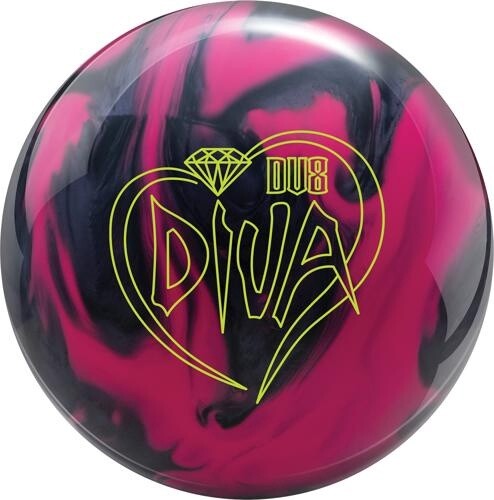 DIVA PINK/BLACK DIAMOND HYBRID, Weight: 12, Ball Type: Upper Mid Range