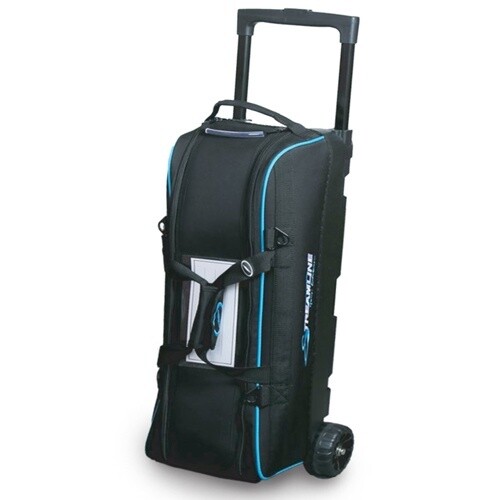 3 BALL IN-LINE TRIPLE TOTE ROLLER, Color: Black/Blue Trim, Type: 3 Ball Roller