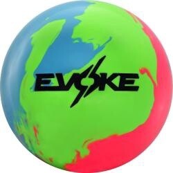 Evoke Deep Pink/Lime/Sky Blue Solid, Weight: 12, Ball Type: Upper Mid Level