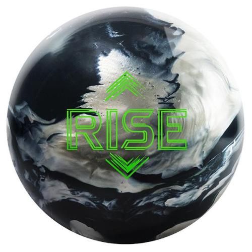 Rise Black/Silver Pearl, Weight: 10#, Ball Type: Lower Mid Range