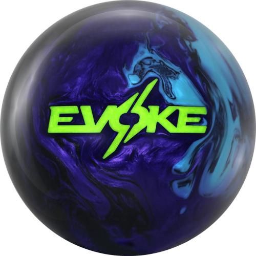 Evoke Hysteria Black/Purple/Sky Blue Pearl, Weight: 12, Ball Type: Upper Mid Level