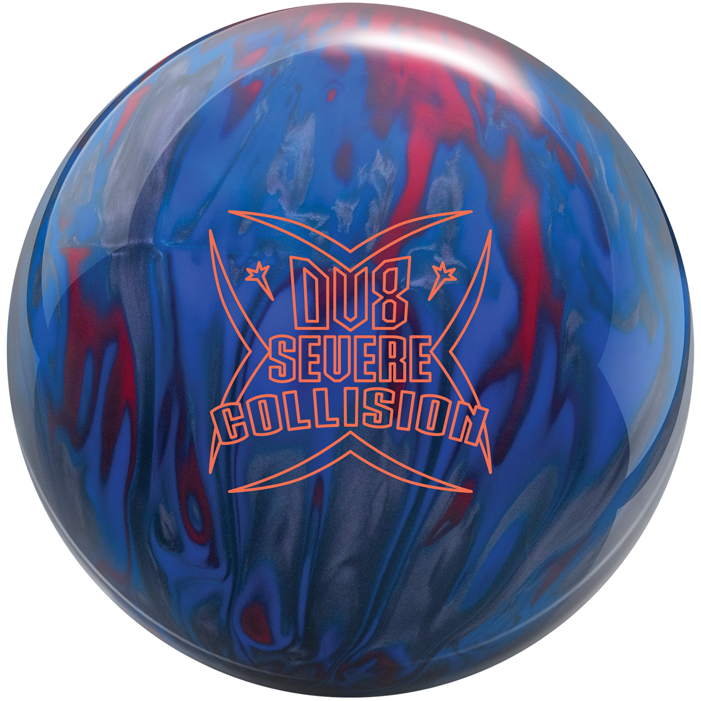 Severe Collision Smoke/Red/Blue Hybrid/108431, Ball Type: High Performance, Weight: 12