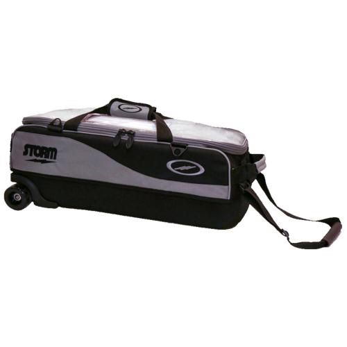 3 Ball Travel Tote Pro Grey/Black, Type: 3 Ball Roller Tote, Color: Grey/Black