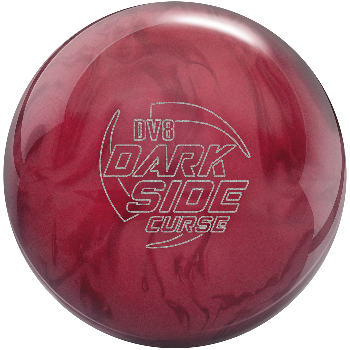 Dark Side Curse Burgandy/Red Solid/108569, Ball Type: Upper Mid, Weight: 12