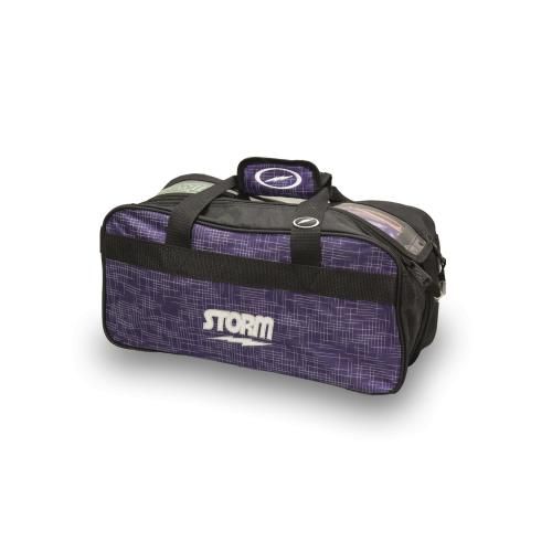 2 Ball Tote Abstract Purple/Black/ST26135