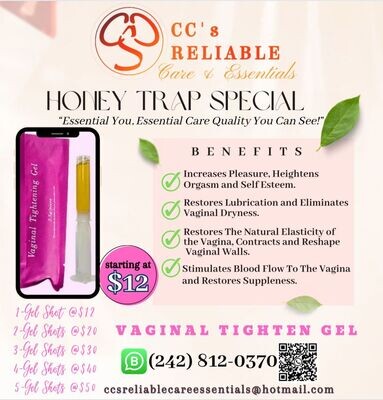 Vaginal Tightening Gel (Honey) Shots