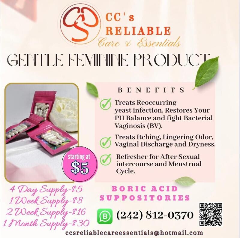 Wholesale/Bulk Boric Acid Suppositories