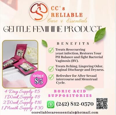 Boric Acid Suppositories