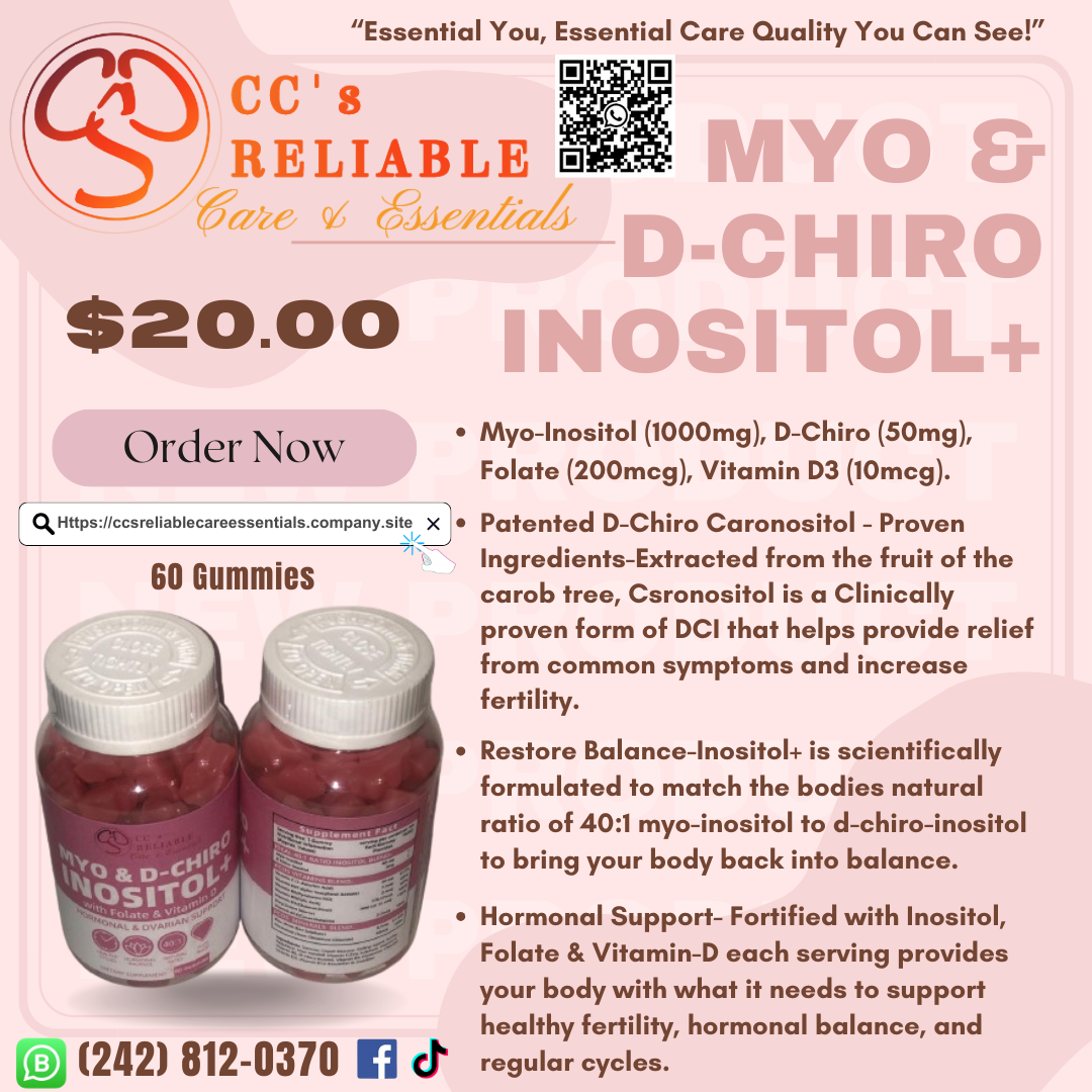 Myo &amp; D-Chiro Inositol+ Gummies/Capsules