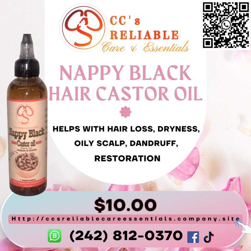 Nappy Black Hair Castor Oil