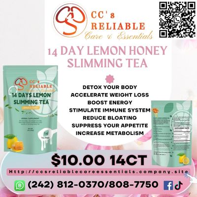14 Day Lemon and Honey Slimming Tea 14 Day Lemon and Honey Slimming Tea