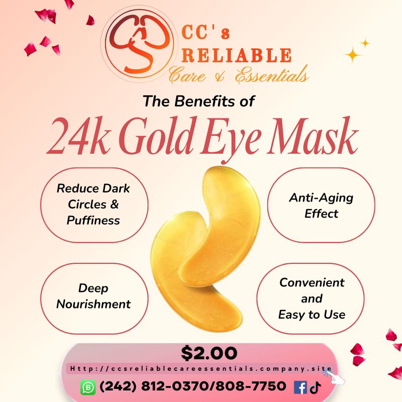24k Gold Eye Mask