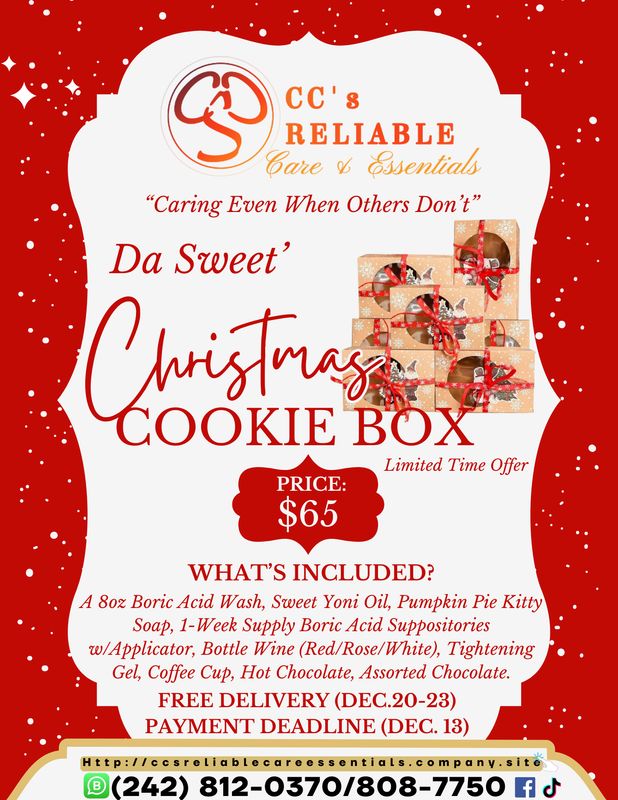 Da Sweet' Christmas Cookie Box
