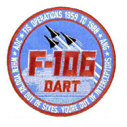 F-106 Delta Dart Lg Patch