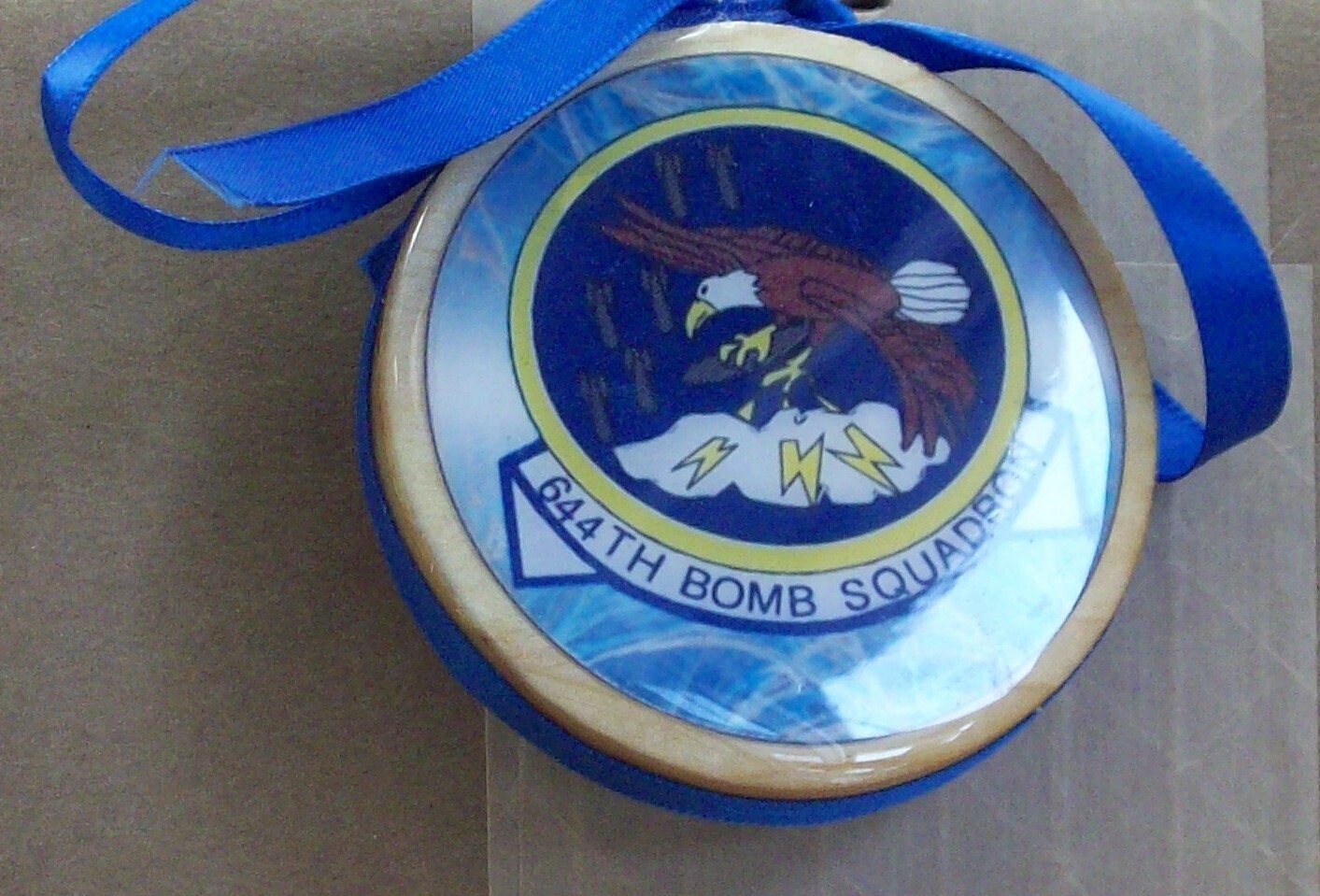 Christmas Ornament, 644th Bomb   Squadron Crest