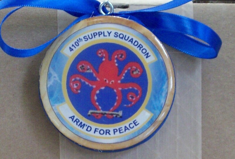 Christmas Ornament, 410th Supply Squadron Crest