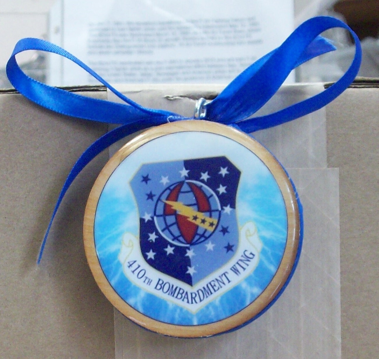 Christmas Ornament, 410th Bomb  Wing Crest