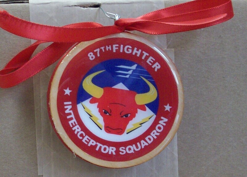 Christmas Ornament, 87th Fighter Interceptor Squadron Crest