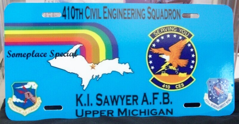 410th Civil Engineering Squadron Vanity Plate