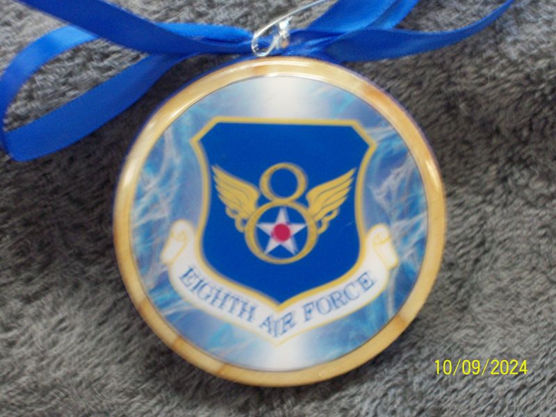 Christmas Ornament, 8th Air Force Crest