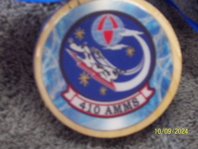 Christmas Ornament, 410th AMMS Sqdn Crest