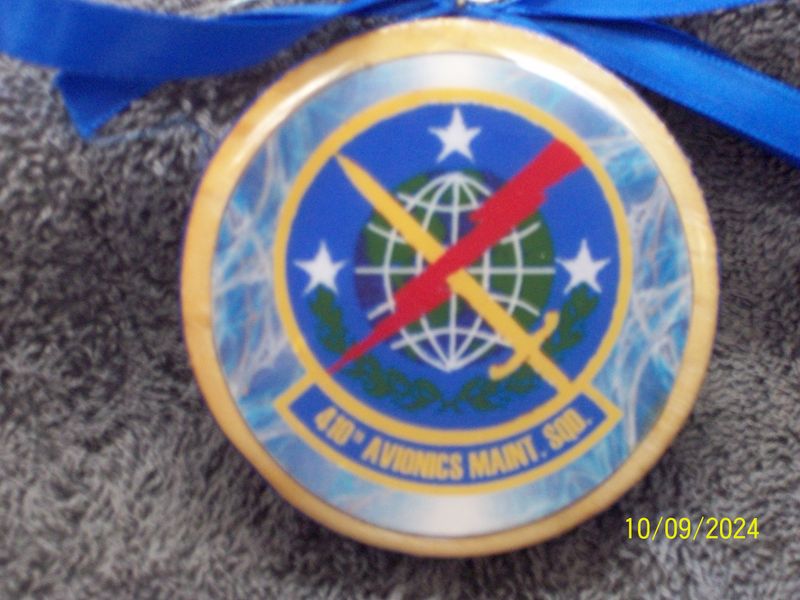 Christmas Ornament, 410th OMS Sqdn Crest