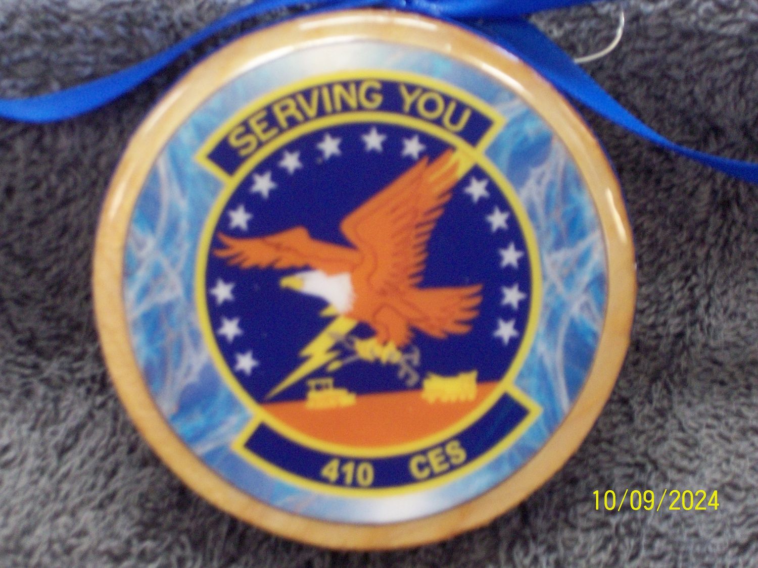 Christmas Ornament, 410th CES Sqdn Crest