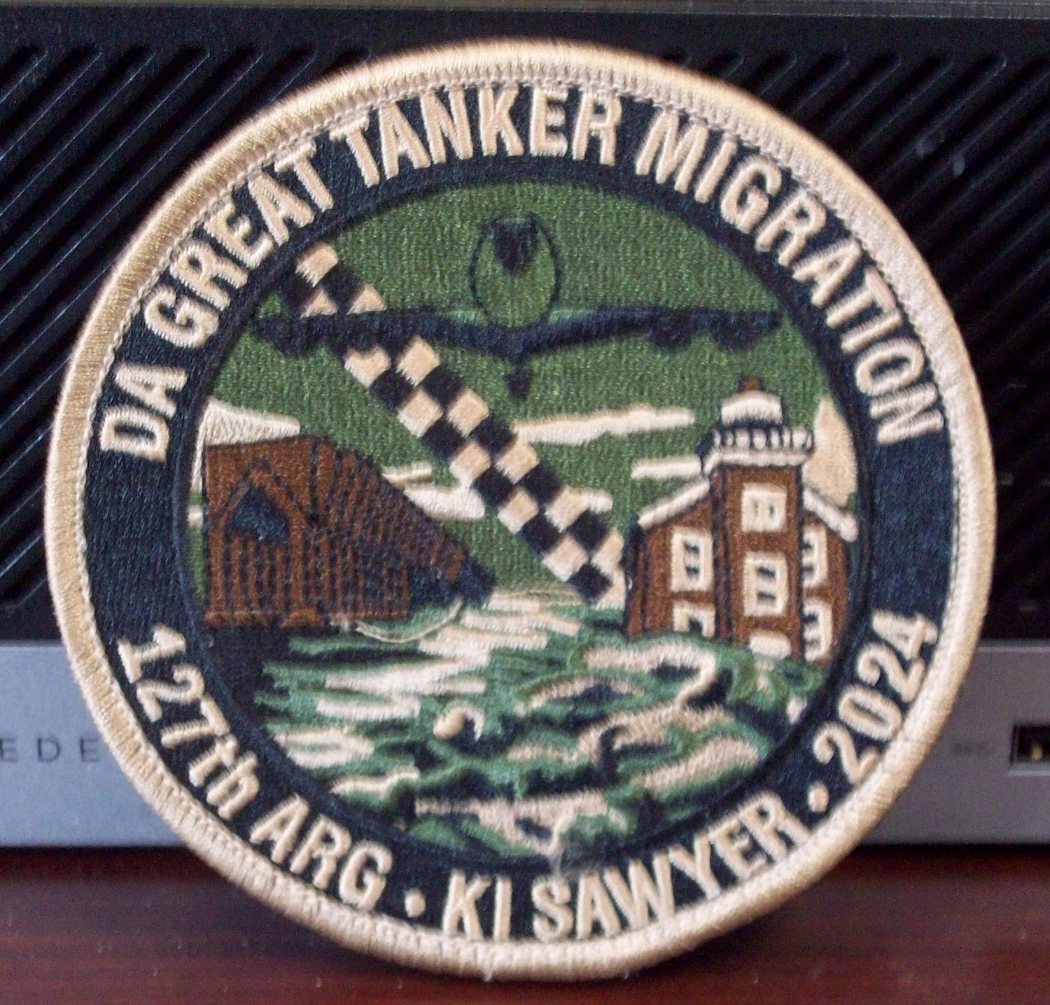 Subdued 127th ARG Great Tanker Migration Patch (Velcro Backed) Purchase through your Orderly Room