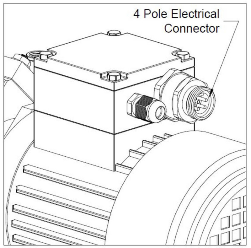 Hyco Vacuum Pump ( With 4 Pole Receptacle Connector )