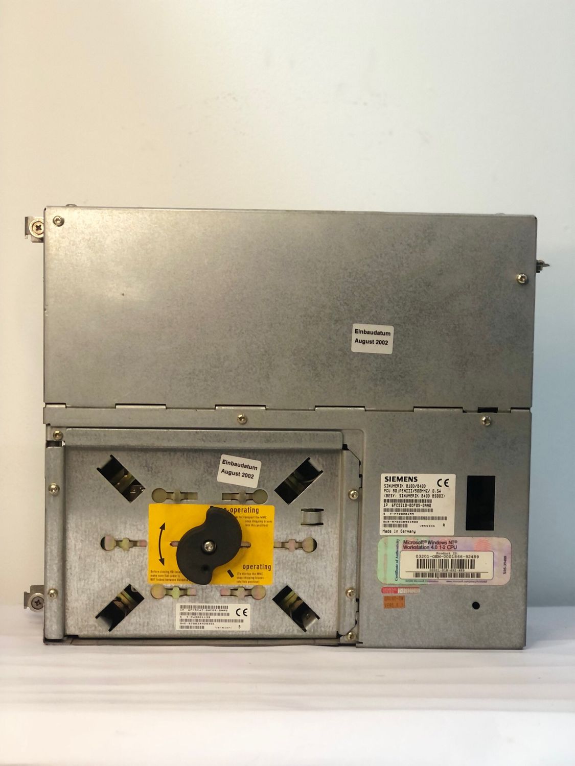 PCU 50 PENIII/500MHZ SINUMERIK 810D/840D 6FC5210-0DF05-0AA0 without Power Supply