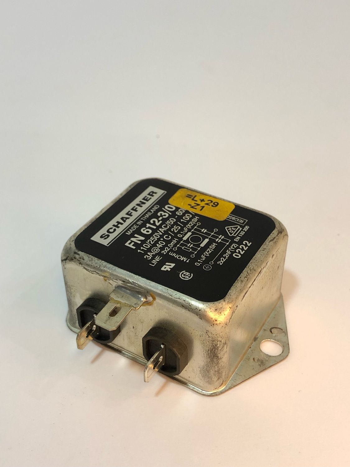 SCHAFFNER Filter L+29-Z1 FN 612-3/06