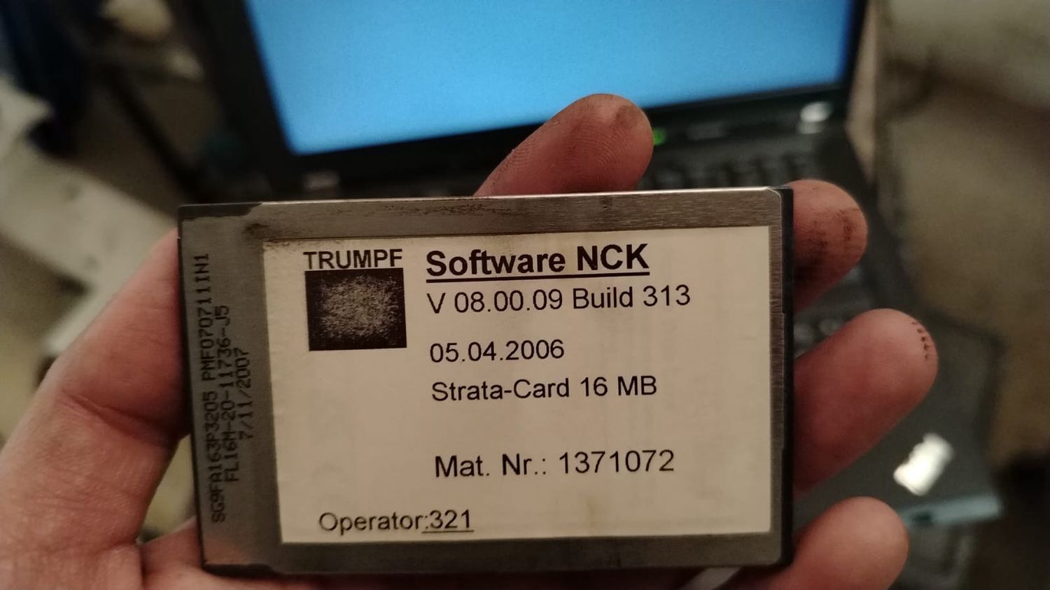 ​NCK Software V08.00.09 Build 313 05.04.2006 Mat.no 1371072