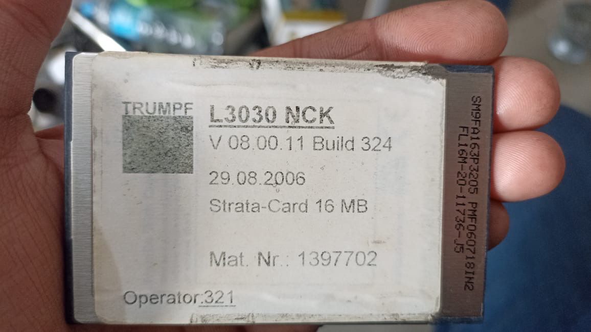 ​NCK​ Software L3030 V08.00.11 Build 324 Mat.no 1397702