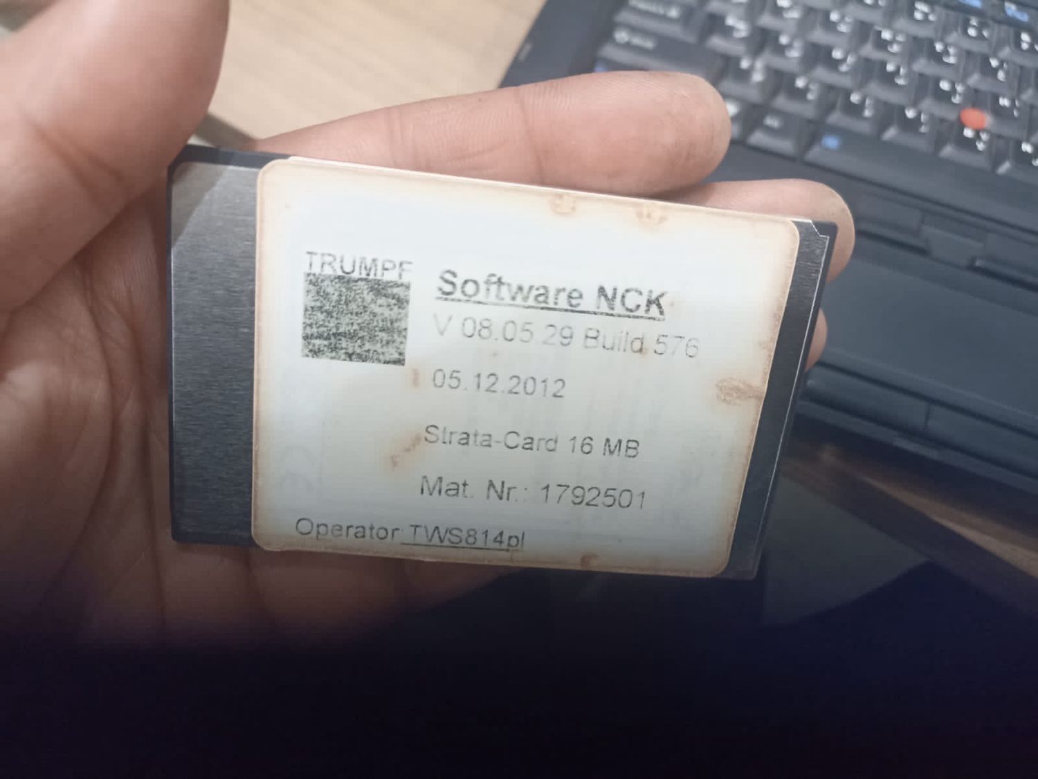 ​NCK Software V08.05.29 Build 576 Mat.no 1792501