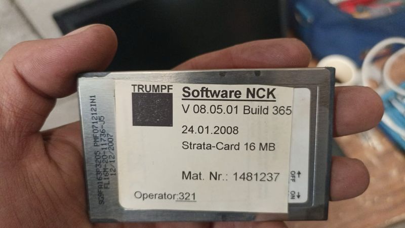 ​NCK Software V08.05.01 Build 365 Mat.no 1481237