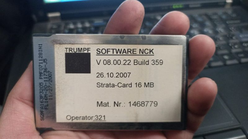 ​NCK Software V08.00.22 Build 359 26.10.2007 Mat.no 1468779