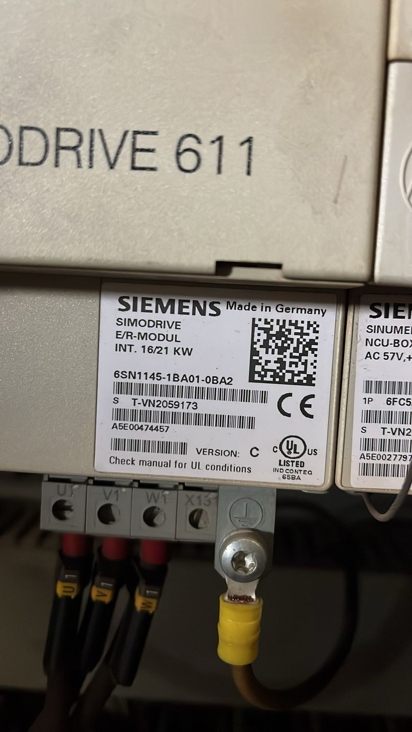 SIEMENS SIMODRIVE E/R-MODUL INT. 16/21 KW 6SN1145-1BA01-0BA2