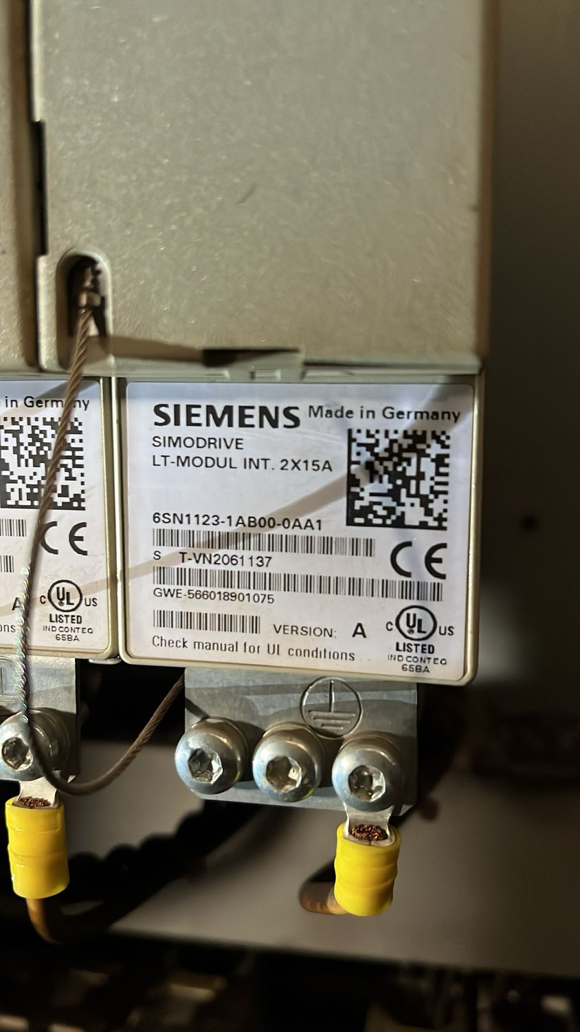 SIEMENS SIMODRIVE LT-MODULINT. 2X15A 6SN1123-1AB00-0AA1