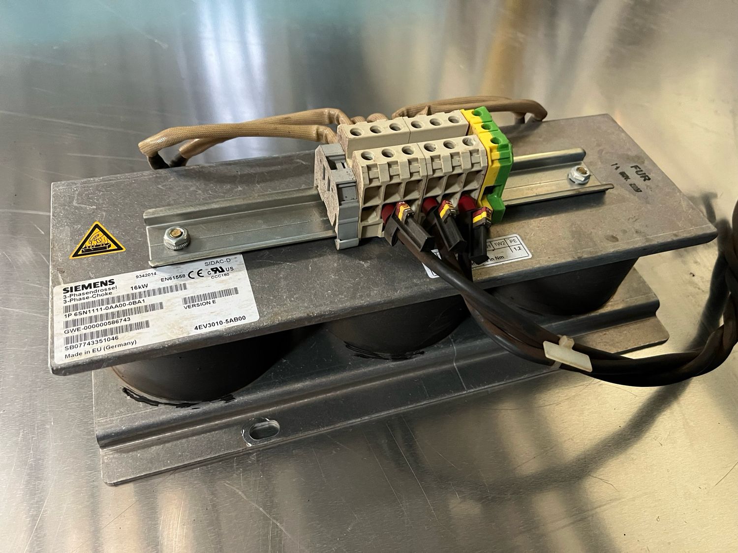 SIEMENS 3-Phase-Choke 16KW 6SN1111-0AA00-0BA1