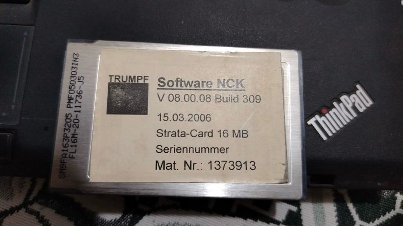 NCK Software V08.00.08 Build 309 15.03.2006 Mat.no 1373913