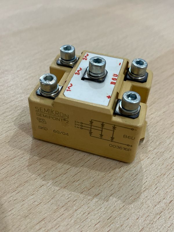 SEMIKRON SKD 60/04 POWER BRIDGE RECTIFIER 3PHASE SEMIPONT 003616P B6U