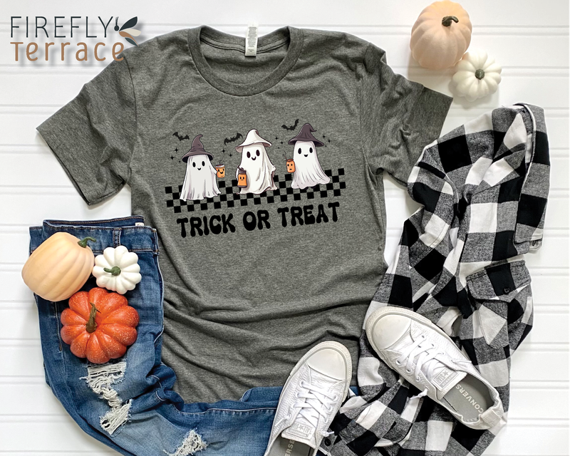TRICK OR TREAT GHOST TEE