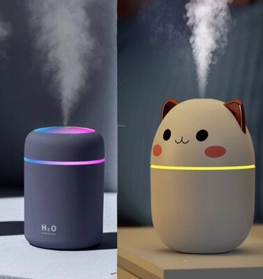 200/300ML Portable Air Humidifier Aroma Essential Oil Diffuser Mini Mute Humidifier With Night Light Car Air Humidifier for Home