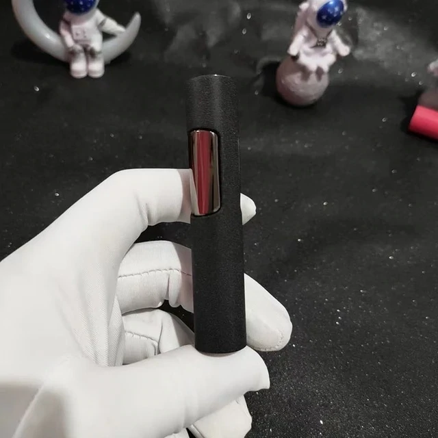 Portable mini cylindrical press ignition windproof Jet Turbo torch Pink flame inflatable gas lighter