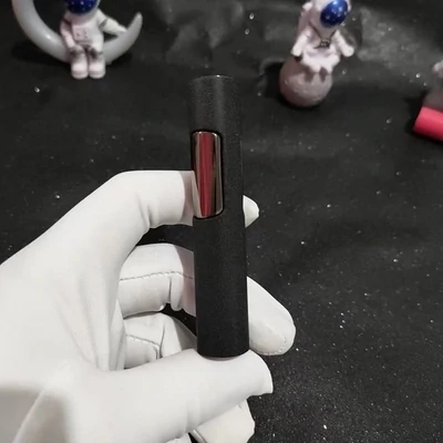 Portable mini cylindrical press ignition windproof Jet Turbo torch Pink flame inflatable gas lighter