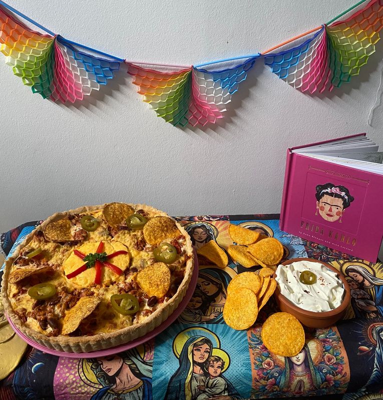 Frida's Mexican quiche met chili con carne