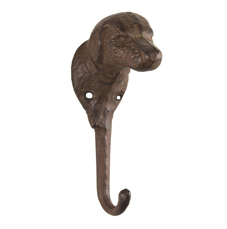 Dog Head Hook - Cast Iron