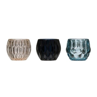 Heavy Glass Candle Holder